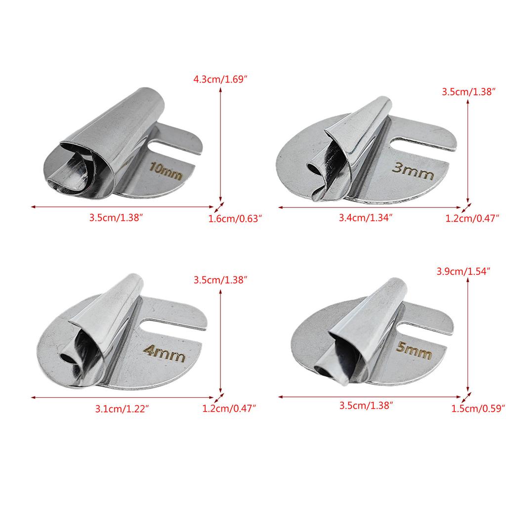 Sewing Rolled Hemmer Foot 3mm-10mm 8 Sizes Wide Rolled Hem Sewing Machine Presser Foot Seam Guide for Sewing Machine
