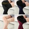 Women's Stretch Thicken Leggings Warm Skinny Pants Footless Tights