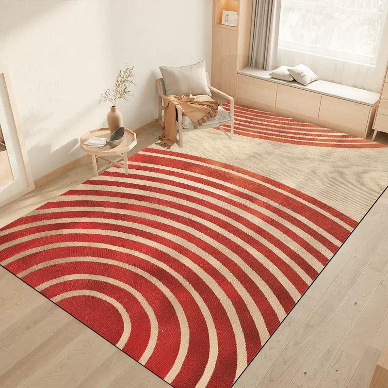 Colorful Geometric Kids Rug Washable Non-Slip Soft Carpet for Children's Room Bedroom Play Area Floor Mat Home Decor