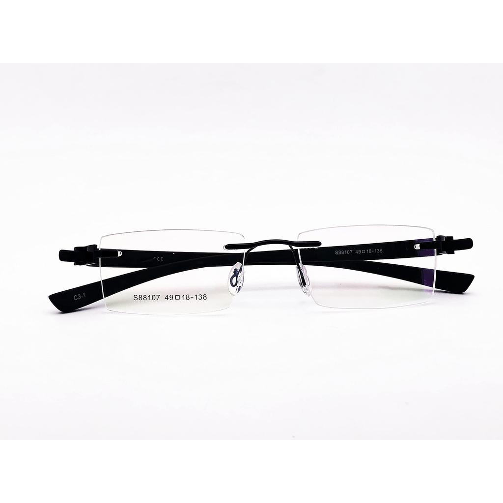 RSINC Combo of black-black sliver-orang Rimless frame/eyeglass For Men And Women, Modern, Unisex,  Sports, 51-18-140 1U-ZVDU-FVFI