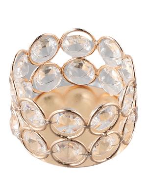 For Crystal Tealight Candle Lantern Holders Suitable for Wedding Party and Events with Iron and Glass Materials