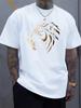 Men's Summer Crew-Neck Short-Sleeve T-Shirt Cool Black Panther Print Multi-Color Short-Sleeve Sports Fitness Short-Sleeve