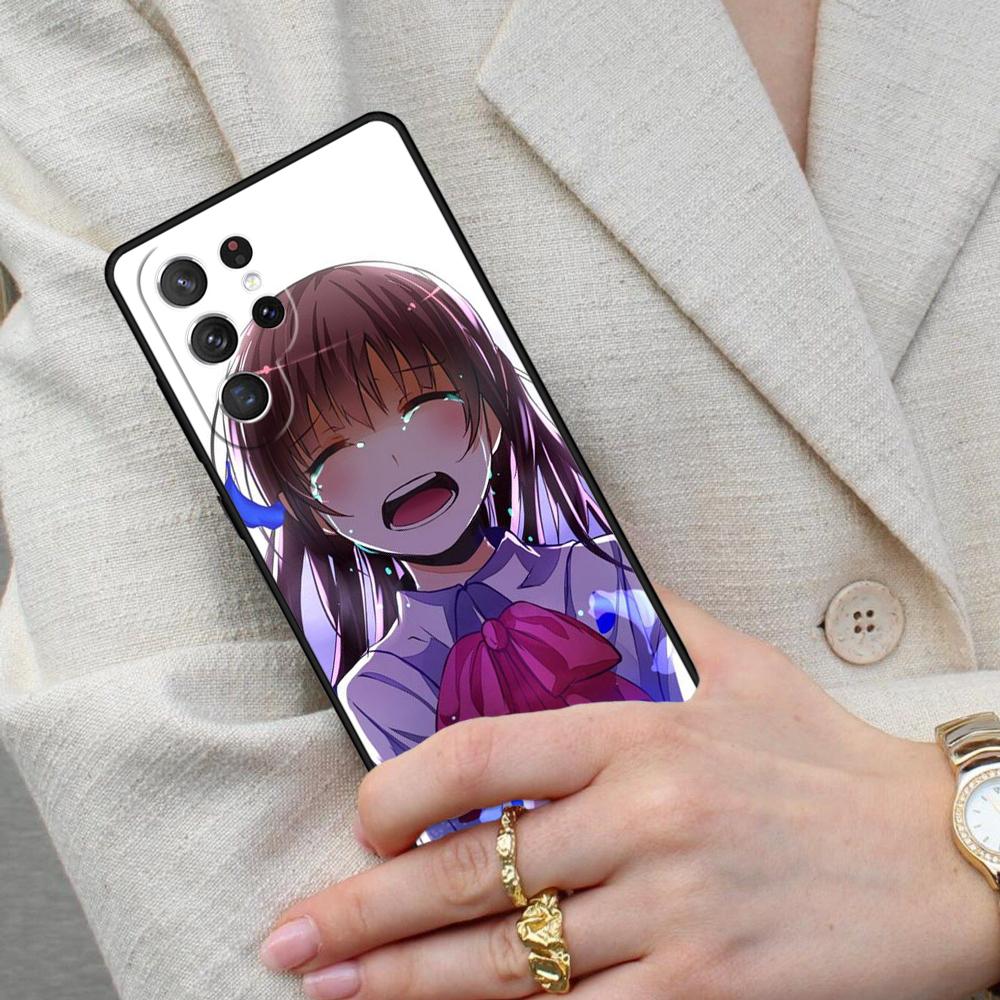 Sad Japanese Girl Cell Phone Case for Samsung Galaxy S26 Ultra S25 S24 S23 S22 S21 S20 Note10 Cover