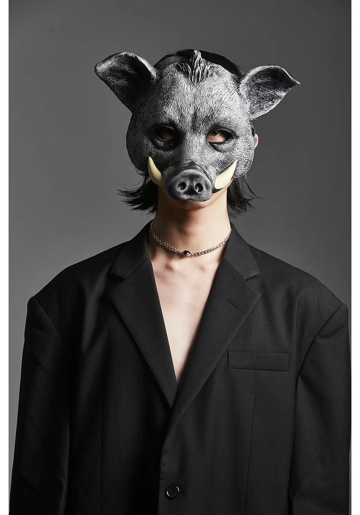 Pig Mask Comfortable Animal Wild Boar Mask for Men LARP Event Women Masquerade Carnival Costume Stage Easter Party Props