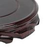 Round Wooden Base Multifunctional Retro Carving Elegant Wooden Display Stand for Home Decoration Gift