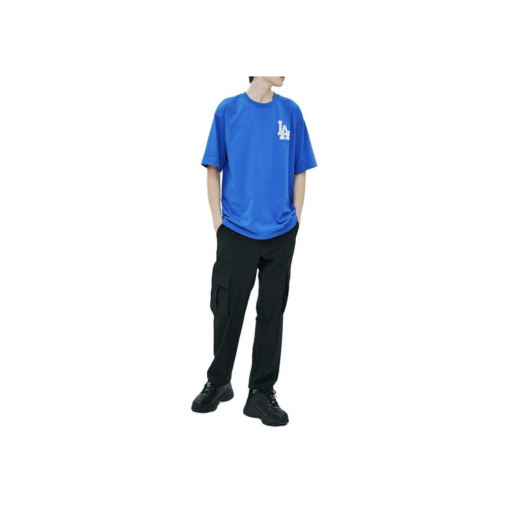 New MLB Drop Shoulder Sleeve T Shirt Unisex Blue 31TS15031-07U