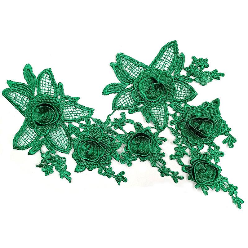 Water Soluble Lace, Embroidery, Three-Dimensional Embroidery Pair, Polyester Light Silk, Hollow Diy Lace Accessories, Decal Floating Flowers