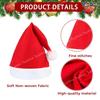 2er-Pack Weihnachtsmannmützen Rote Mütze Kurzer Plüsch mit Weißen Bündchen Vliesstoff Weihnachtsmütze Weihnachtsmannmütze für Erwachsene (rot)