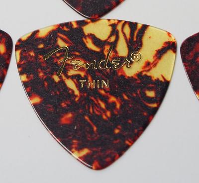Guitar Picks Fender Triangle Thin Shell, 10-Pack