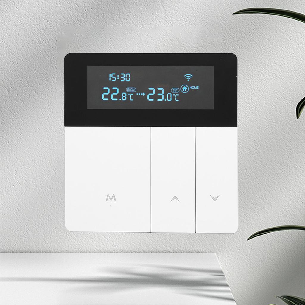 16A Smart Color Thermostat Programmable Smart Electric Heating Thermostat for Shopping Malls Hotels AC 90V‑240V
