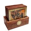 Traditional Gemstone Painting Tea Coffee Coaster Set    Handicrafts  Home Decor   Decorative Items In Living Room, Bedroom