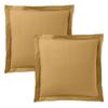 Parure de draps 6 pièces "Premium" pour lit 140 x 190 cm Coton Pur - Prémium Miel -