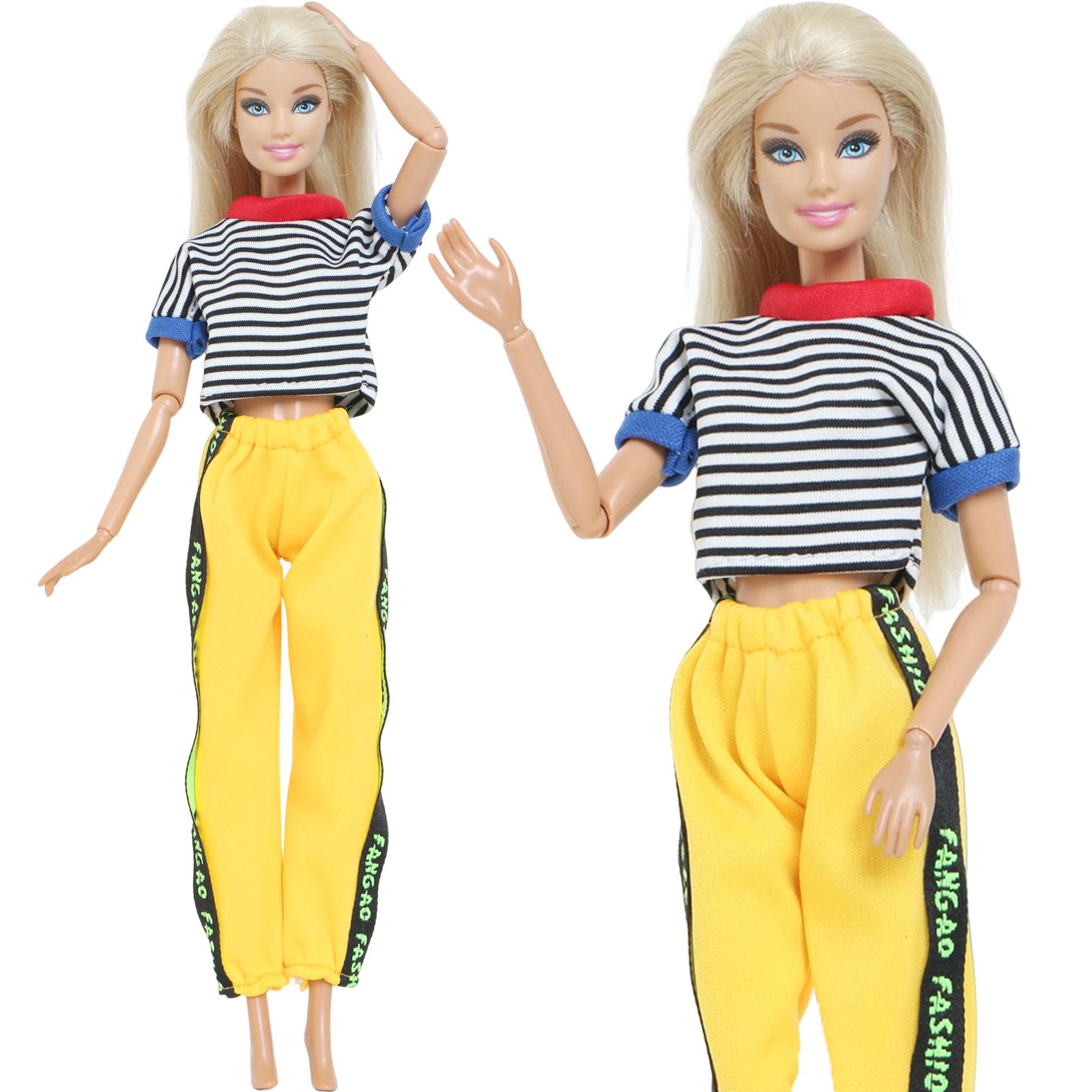 30 см 1/6 Одежда и аксессуары для кукол Спортивные наряды + Шляпа + Сумки + Носки Крутая — фото 2