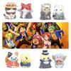Pvc Collectible Cake Toppers 8 Adorable Cat Mascots Cosplaying Pirates