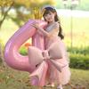 Bowknot Number Shape Balloon Reusable 40Inch Oversize Plastic Balloon For Birthday Wedding Anniversary Party Decoration
