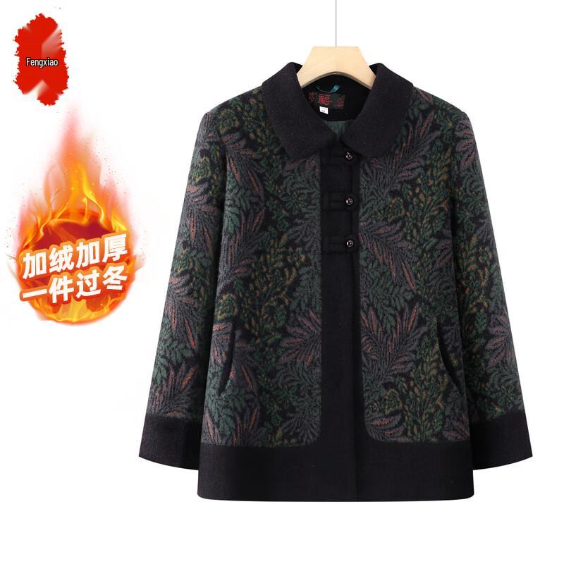 Elderly Women s 2025 New Winter Plush Thickened Jacket 4XL