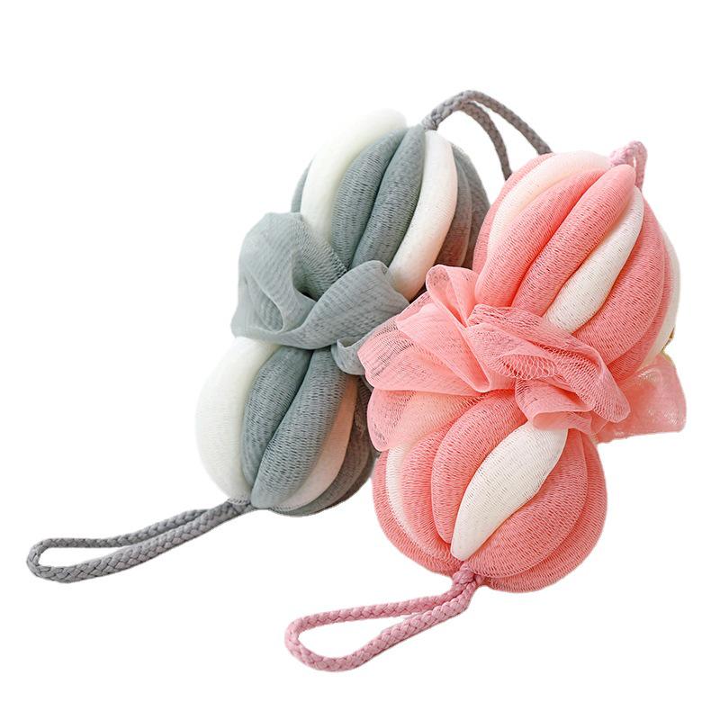 2734 Bath Flower Ball - Non-Dispersing Foaming Bath Towel for Girls