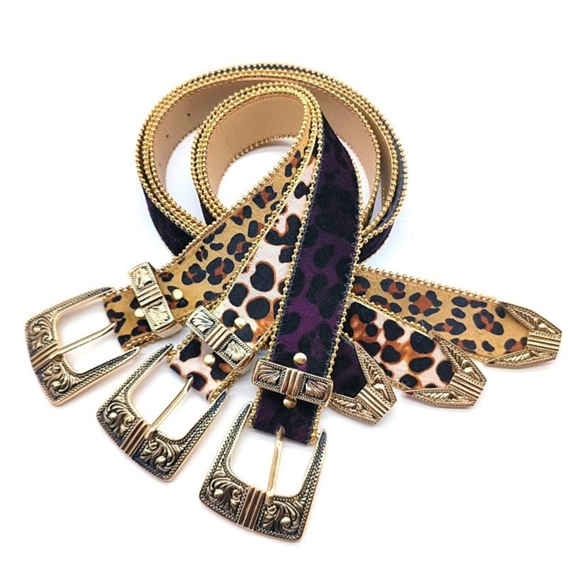 Unisex Belt for Women Men 2000s Leopard Belt for Jeans Shorts Eye Catching Waist Decors Pants Belt Fashion Waist Ornaments