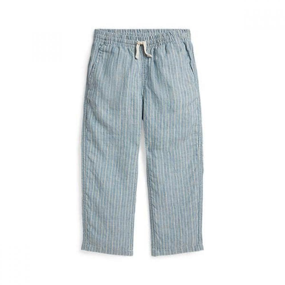 Polo Ralph Lauren Boys Striped Linen Drawstring Pants 2 7 Years Cwpopntbbq20216400 2
