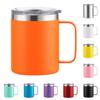 Double-layer Insulated Water Bottle Stainless Steel Thermos Cup Handle Mug  Outdoor Sports