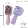 Portable Boar Bristle Paddle Brush: Fluffy Styling, Wet/Dry Use, Massage & Smooth Hair Comb