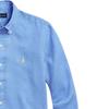 Polo Ralph Lauren Solid Color Logo Pattern Embroidered Polo Collar Long Sleeve Shirt Men Shirts Light-Blue 710866956-003