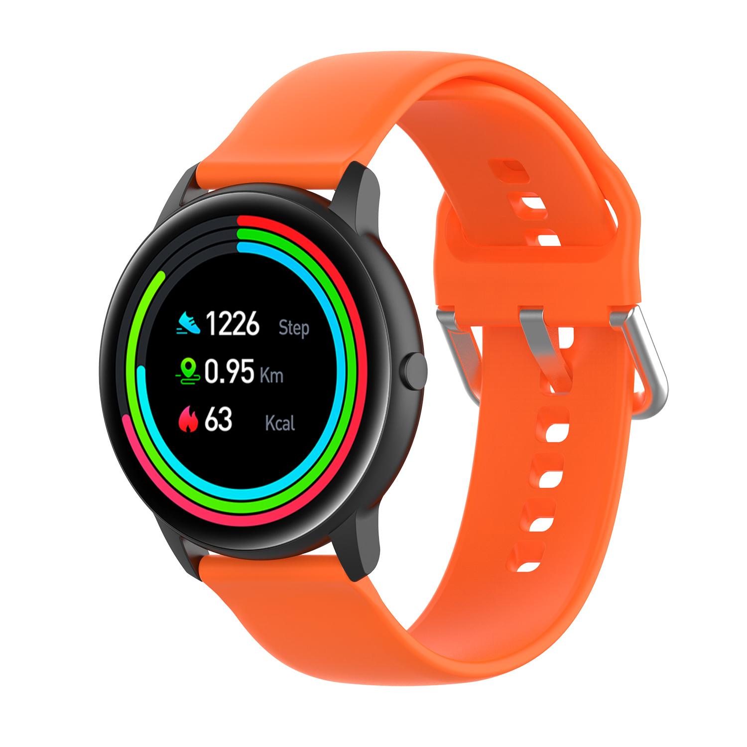 

Silicone Sport Watch Band Replacement Wrist Strap Large Size 22mm for YAMAY SW022/Imilab KW66 White