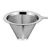 304 Stainless Steel Coffee Filter Reusable Double Layer Small And Light Compact Cone Dripper Hot Water Mesh New