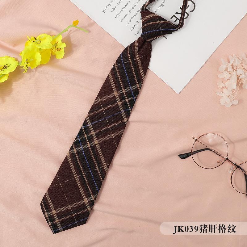 Japanese Plaid Black Bow Tie Collar Rope Women'S Necktie College Wind Streamer Jk Bow Shirt Ins Sailor Suit