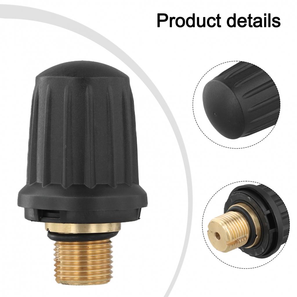 For Karcher 4.590-105.0 Safety Lock Safety Valve with Black O-ring 6.363-279.0