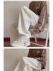 Khaki Velvet-Lined Corduroy Sweatpants for Boys - Oversized Wide-Leg Winter Trousers, American Style