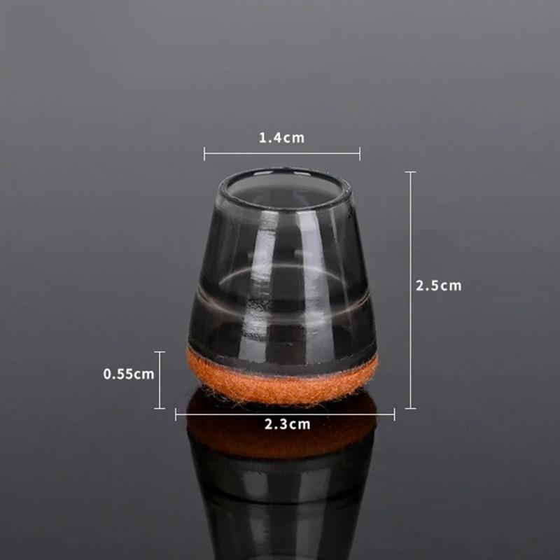 1/32PCS Silicone Chair Leg Cover Floor Protectors Felt Pad Furniture Leg Sliders Caps Reduce Noise Non Slip Table Chair Legs Cap