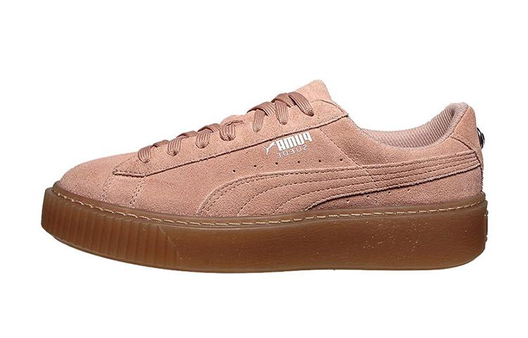 PUMA Platform JEWEL Casual Low top Kids Skateboarding Shoes Pink Teenagers 365131-01 35.5