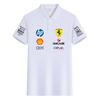 Ferrari Summer Pure Cotton F1 Racing Team Uniform T-shirt Short Sleeved Ferrari Polo Shirt Versatile Top