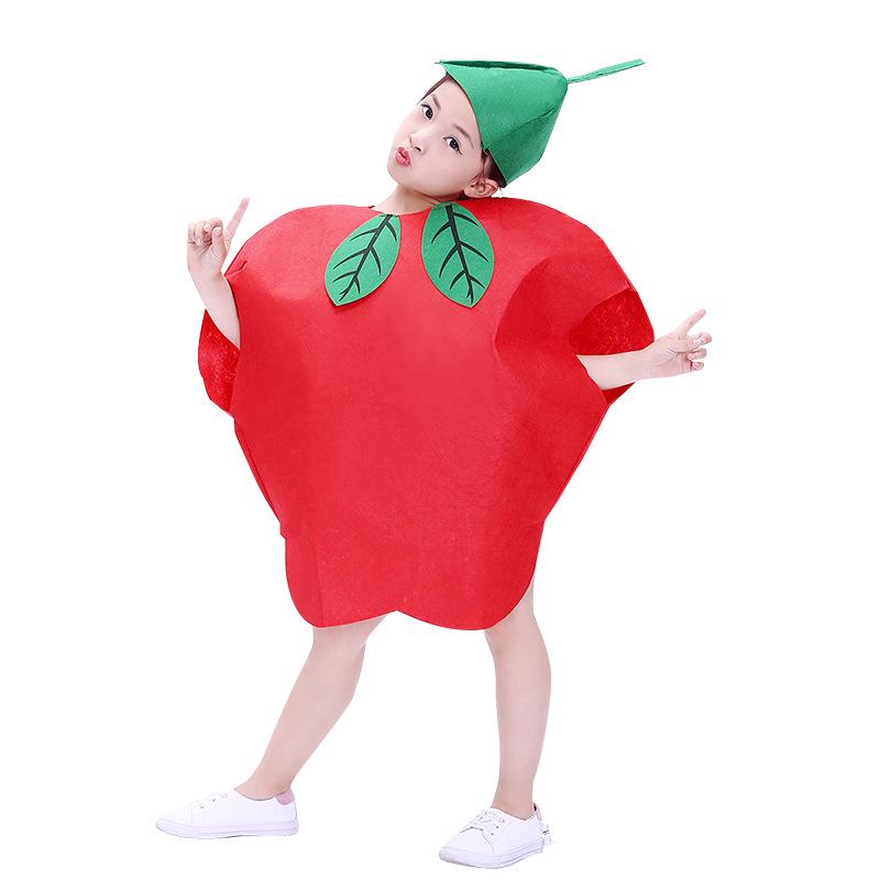 Costume de performance Fruit & Légume pour enfants: Pomme, Ananas, Fraise, Citrouille pour la Maternelle & Halloween