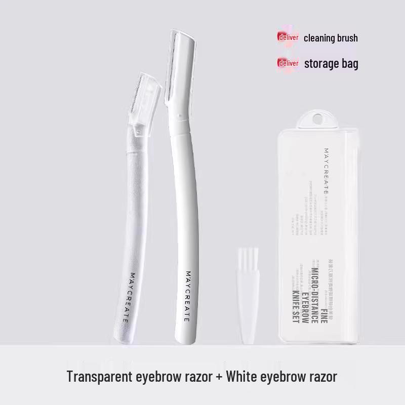 Jianmei Chuangxiu 3-Piece Scratch-Proof Eyebrow Trimmer Set: Safe, Portable Shaving Tool