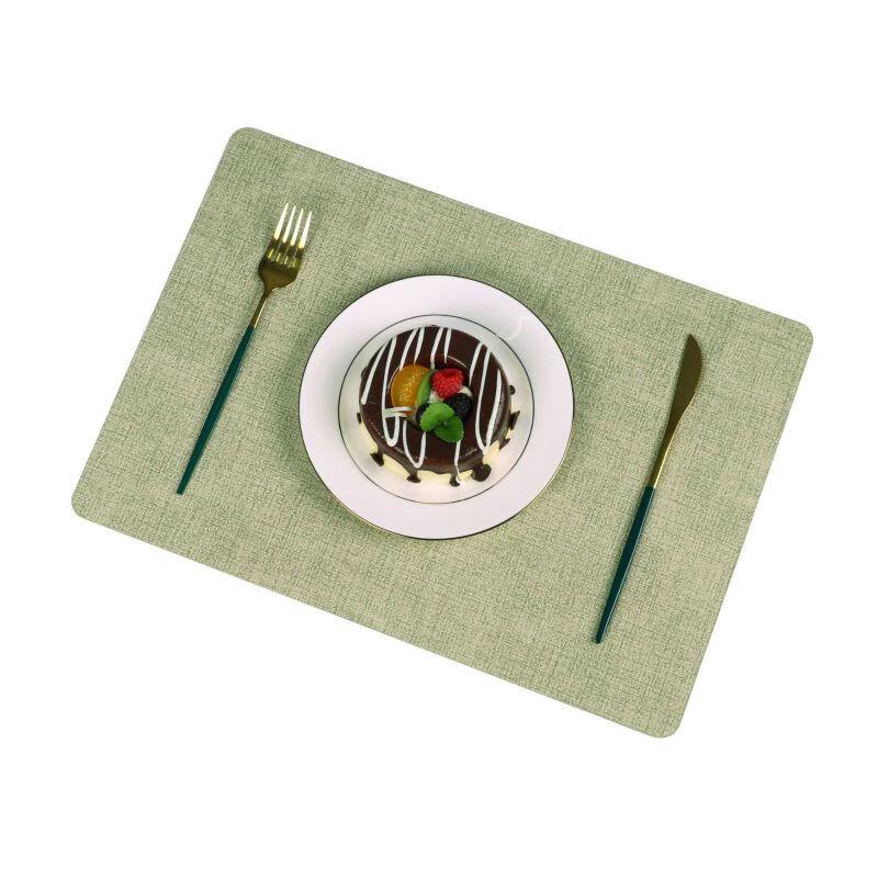 ZISIZ Quadratische Leder-Platzsets (5er-Set)