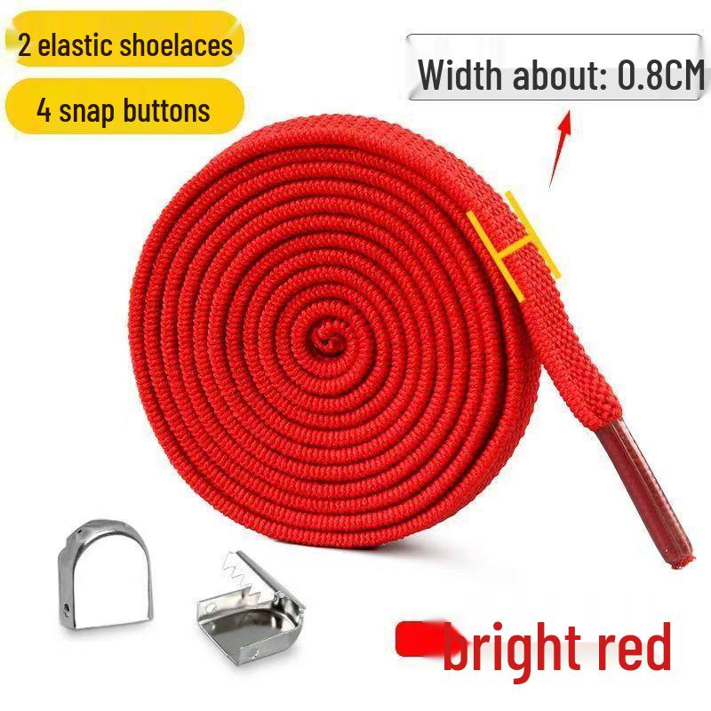 8mm Elastyczne sznurówki bez wiązania z klamrą zatrzaskową dla mężczyzn i kobiet