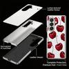 Cherry Fruits Print Case For Samsung Z Fold 8 Ultra 7 6 5 Luxury Plating Leather Skin Hard Phone Cover For Galaxy Z Fold8 Fold7 Fold6