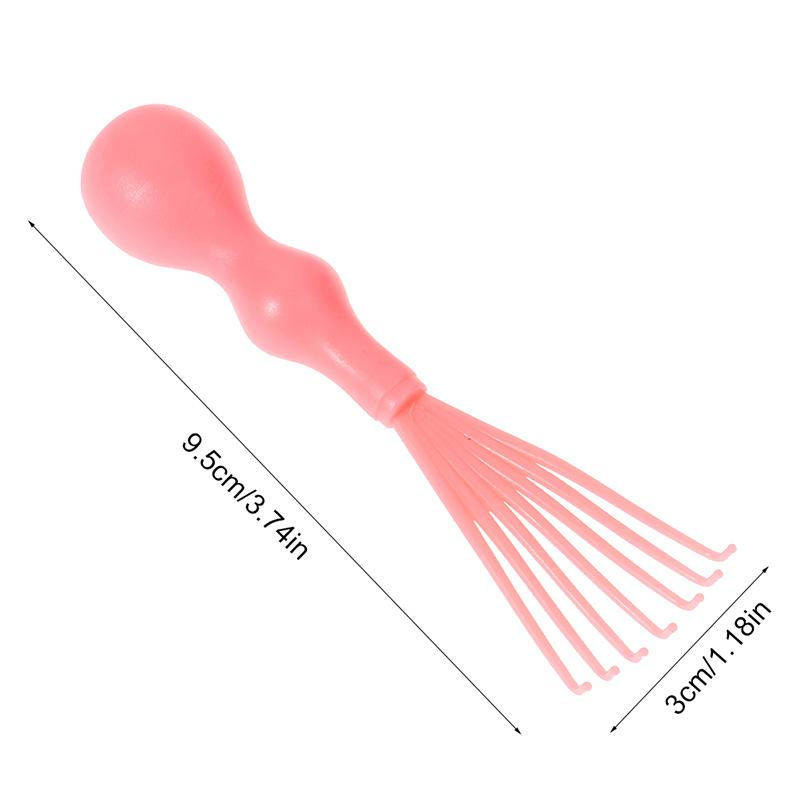 1 szt. Szczotka do włosów Grzebień Czyścik Czyszczenie Usuwanie włosów Rękojeść Osadzone narzędzie