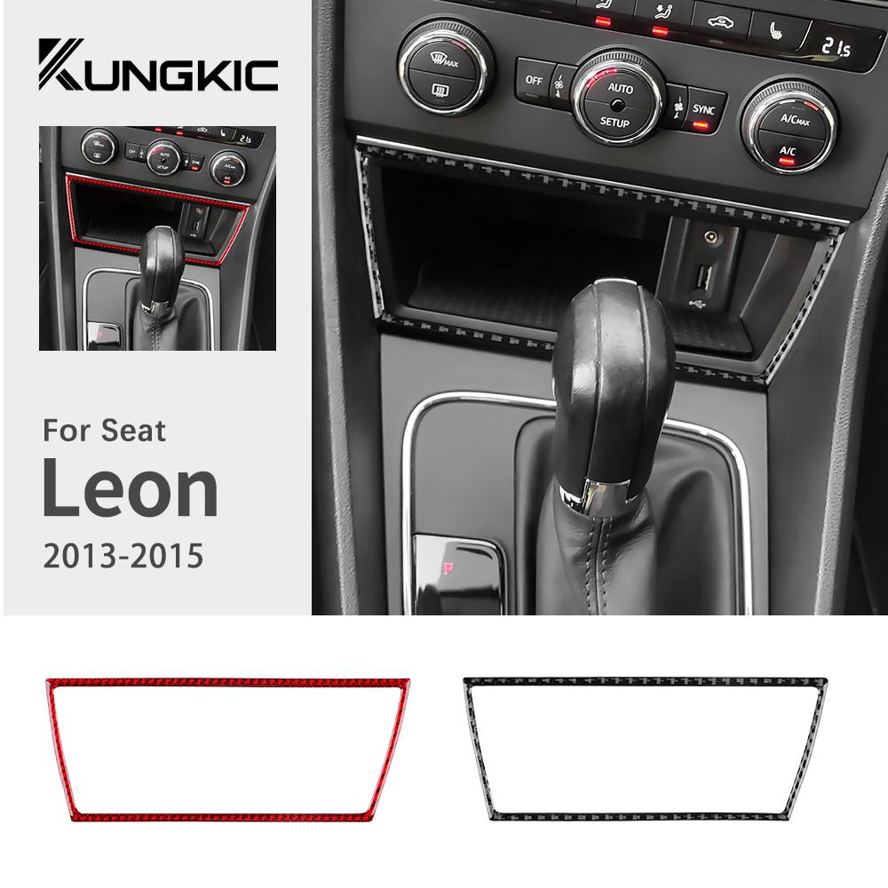 Carbon Fiber Style Interior Sticker for Seat Leon 2013 2014 2015 LHD RHD Interior Panel