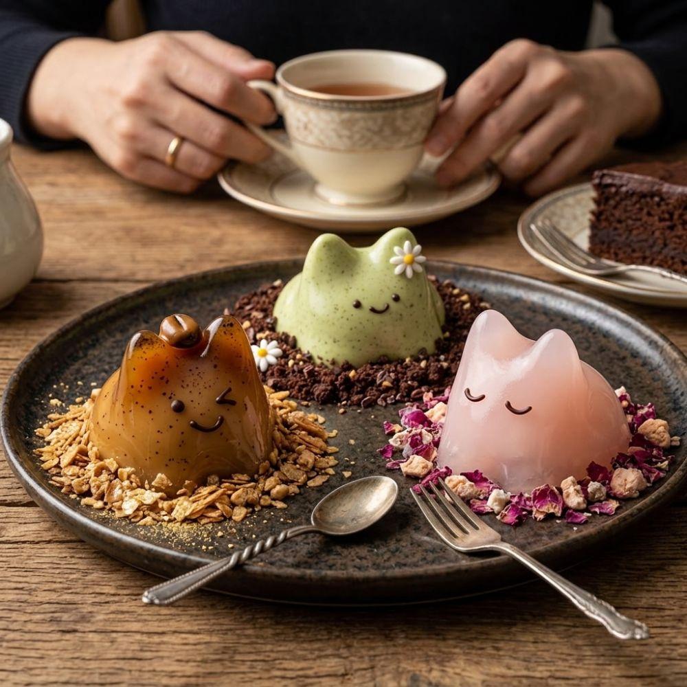 Freezer Safe Pudding Mold Microwave Safe Milk Jelly Mold 3D Silicone Cat Shaped Mold Pet Lovers