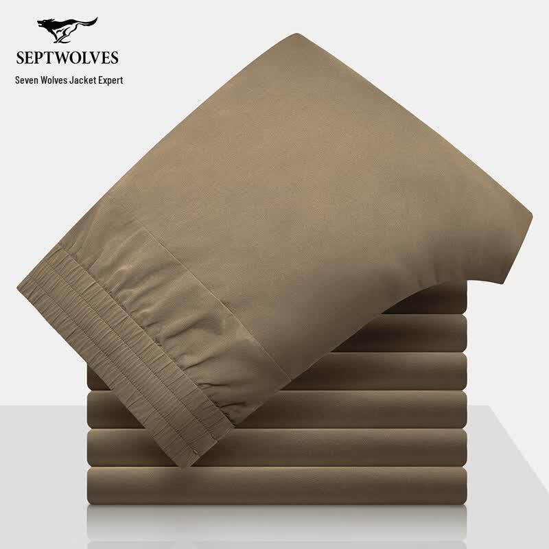 SEPTWOLVES Men's Straight-Leg Casual Trousers