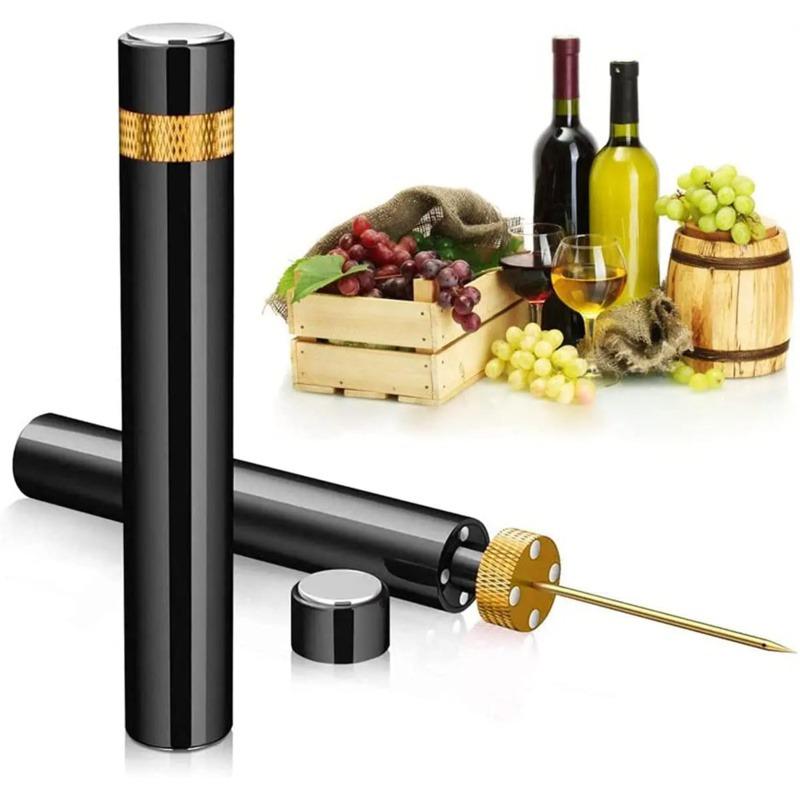 Newest Air Pressure Pump Wine Bottle Opener Portable Stainless Steel Pin Easy Cork Remover Corkscrew for Home Party Wine Lovers