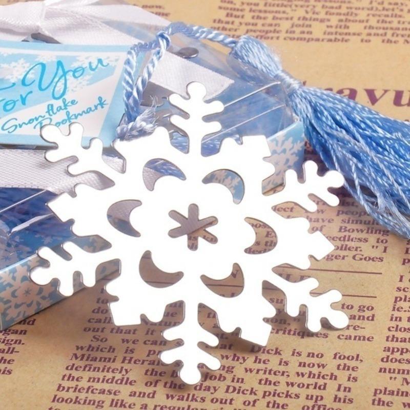 

1/3Pcs Snowflake Bookmarks Winter Flower Pendant Gifts Tassel Favors Thanksgiving Christmas Birthday Gift Office School Supplies 1pcs