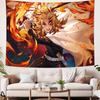 Tapeçaria Legal Quente Anime Demon Slayer Popular Decoração de Quarto Tapeçaria de Parede Sala de Arte Decoração de Casa Arte de Parede Decoração