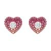 Swarovski Idyllia Heart Design Cubic Zirconia Rose Gold Plated Earrings Women Earrings Pink 5683583