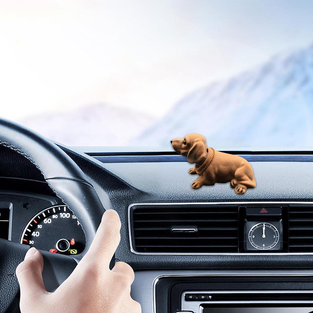 Bobble Head Dog Figure Car Decoration Nodding Heads Dog Ornament Shaking Head Dog Toy