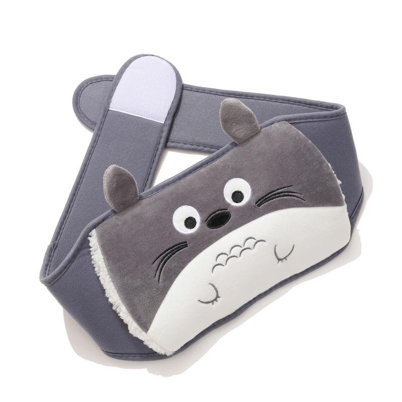 Cute Cartoon Refillable Odorless Hot Water Bottle with Lumbar Support Belt Without Hot Water Bottle серого тоторо