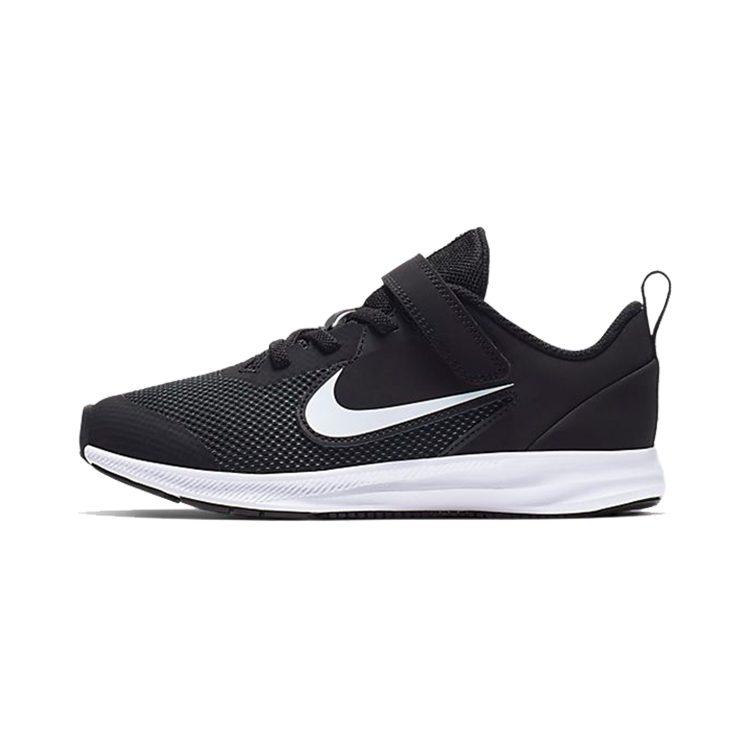 Nike Downshifter 9 Low top Kids' Running Shoes Black White Children Aged 3 7 Years Old AR4138-002